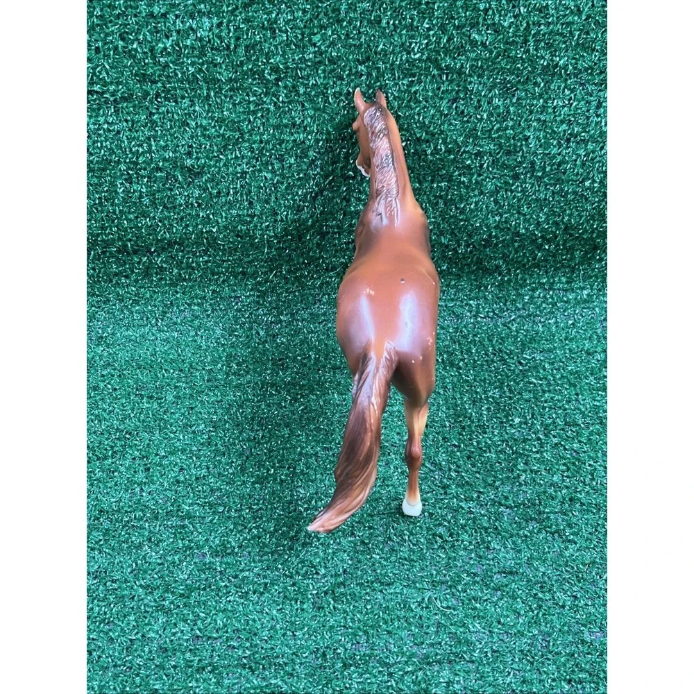 Vtg. Breyer Reeves Toy Horse Chestnut Brown 9in. Long 6 In. Tall
